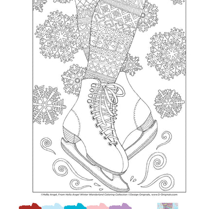 Hello Angel Winter Wonderland Coloring Collection