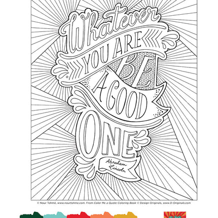 Color Me a Quote Coloring Book