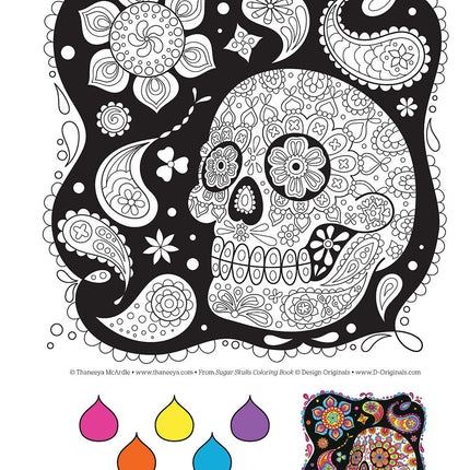 Sugar Skulls Coloring Book