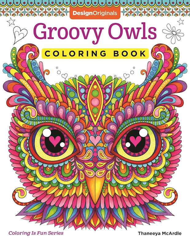 Groovy Owls Coloring Book