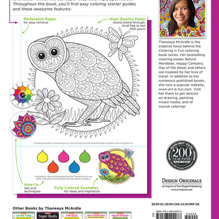 Groovy Owls Coloring Book