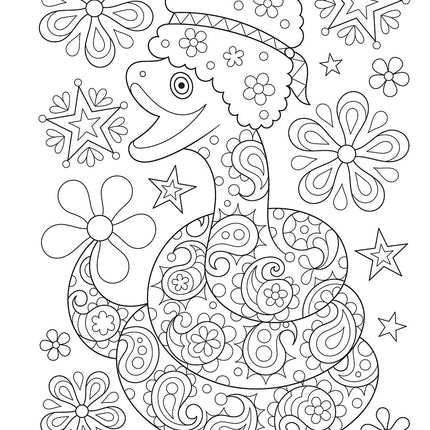 Hippie Animals Coloring Book