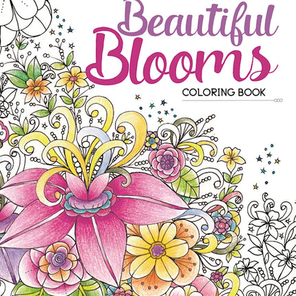 KC Doodle Art Beautiful Blooms Coloring Book