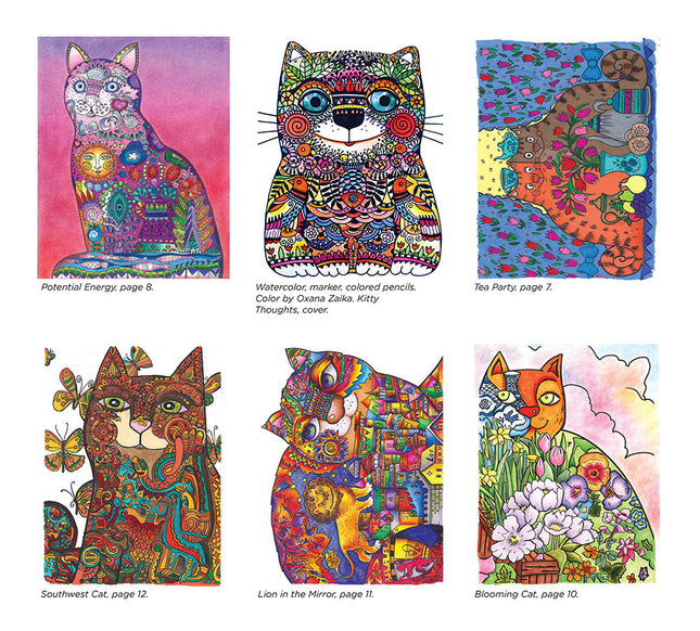 Happy Cats Coloring Book