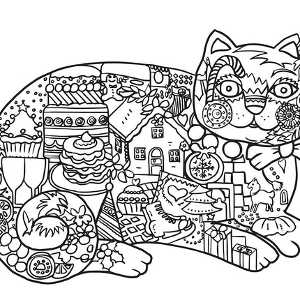 Happy Cats Coloring Book