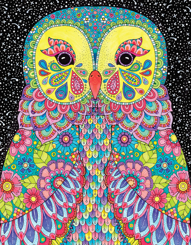 Hello Angel Owls Wild & Whimsical Coloring Collection