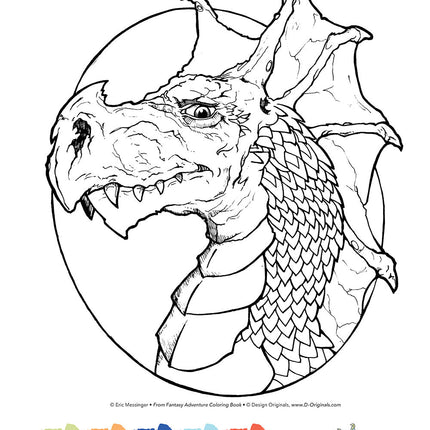 Fantasy Adventure Coloring Book