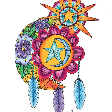 KC Doodle Art Beautiful Dreamer Coloring Book