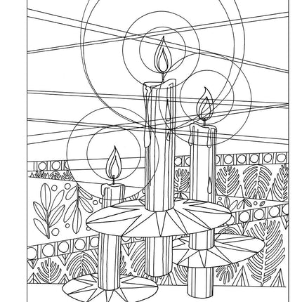 Deck the Halls Holiday Coloring Book