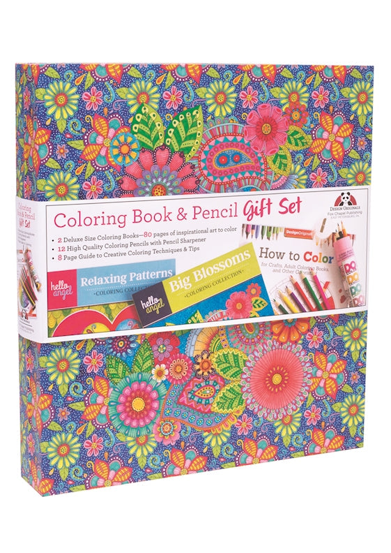 Hello Angel Coloring Book Gift Set