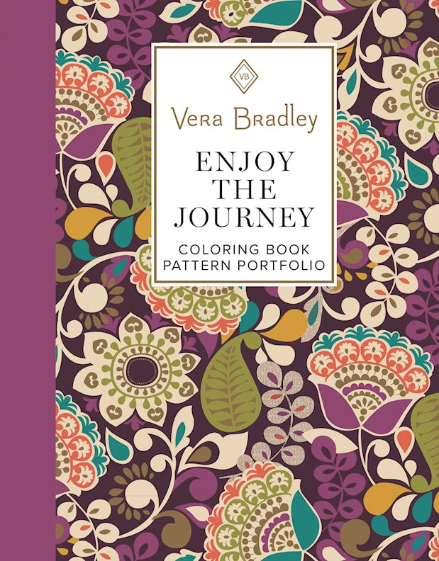 Vera Bradley Enjoy the Journey Coloring Book Pattern Portfolio