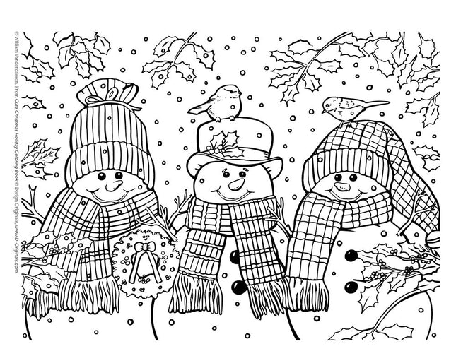 Cute Christmas Holiday Coloring Book