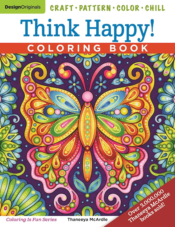 Think Happy! Coloring Book