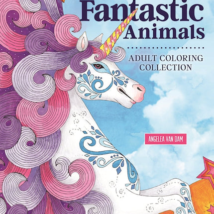 Hello Angel Fun & Fantastic Animals Adult Coloring Collection