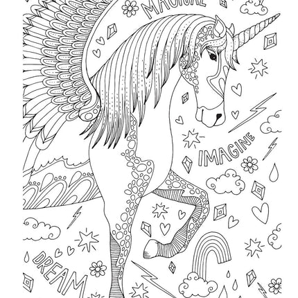 Hello Angel Fun & Fantastic Animals Adult Coloring Collection