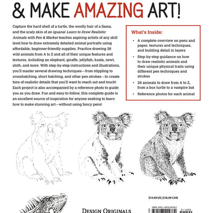 Learn to Draw Realistic Animals with Pen & Marker