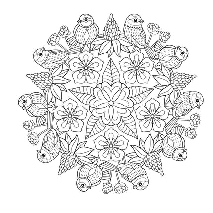 Woodland Mandalas Coloring Book