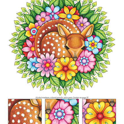 Woodland Mandalas Coloring Book