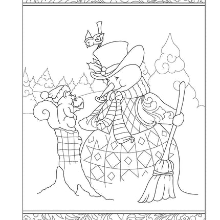 Jim Shore Holiday Traditions Coloring Book