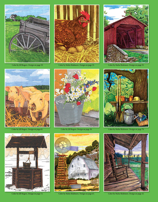 Country Days Coloring Book