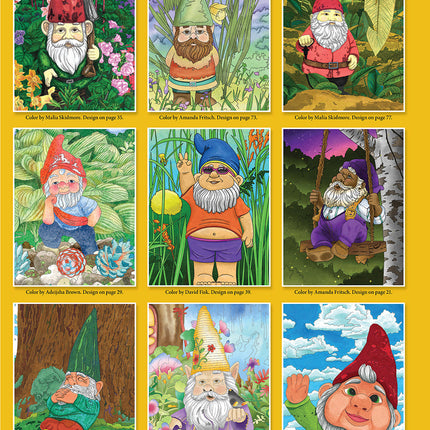 Garden Gnomes Coloring Book