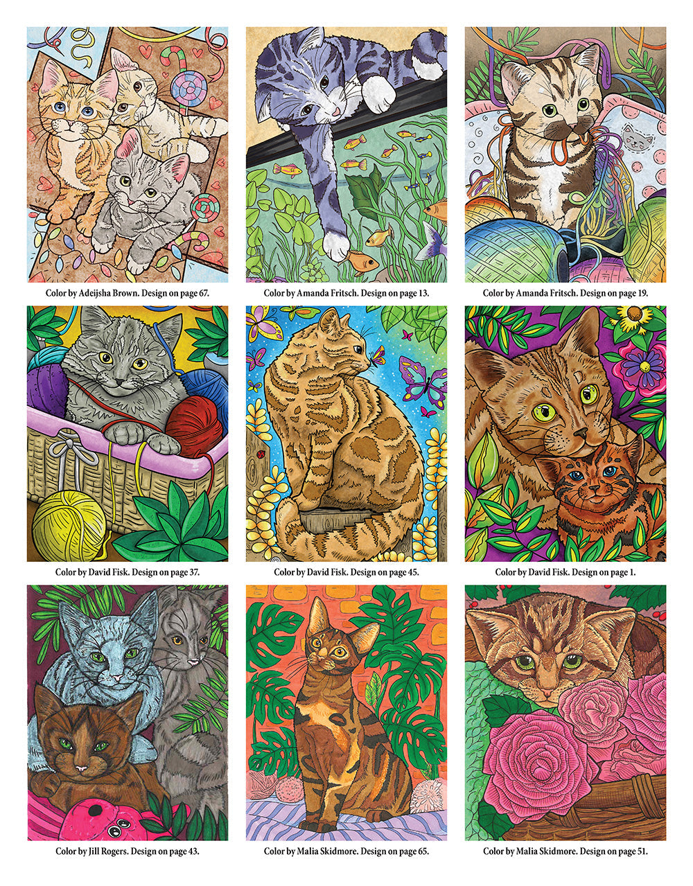 Cats & Kittens Coloring Book