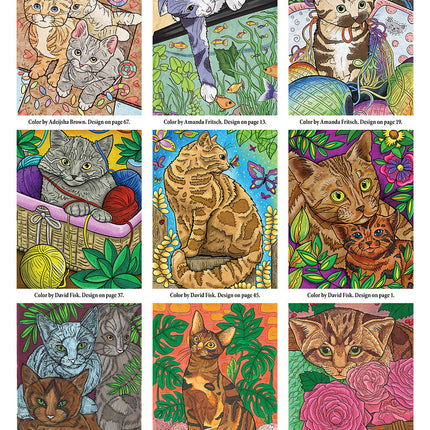 Cats & Kittens Coloring Book