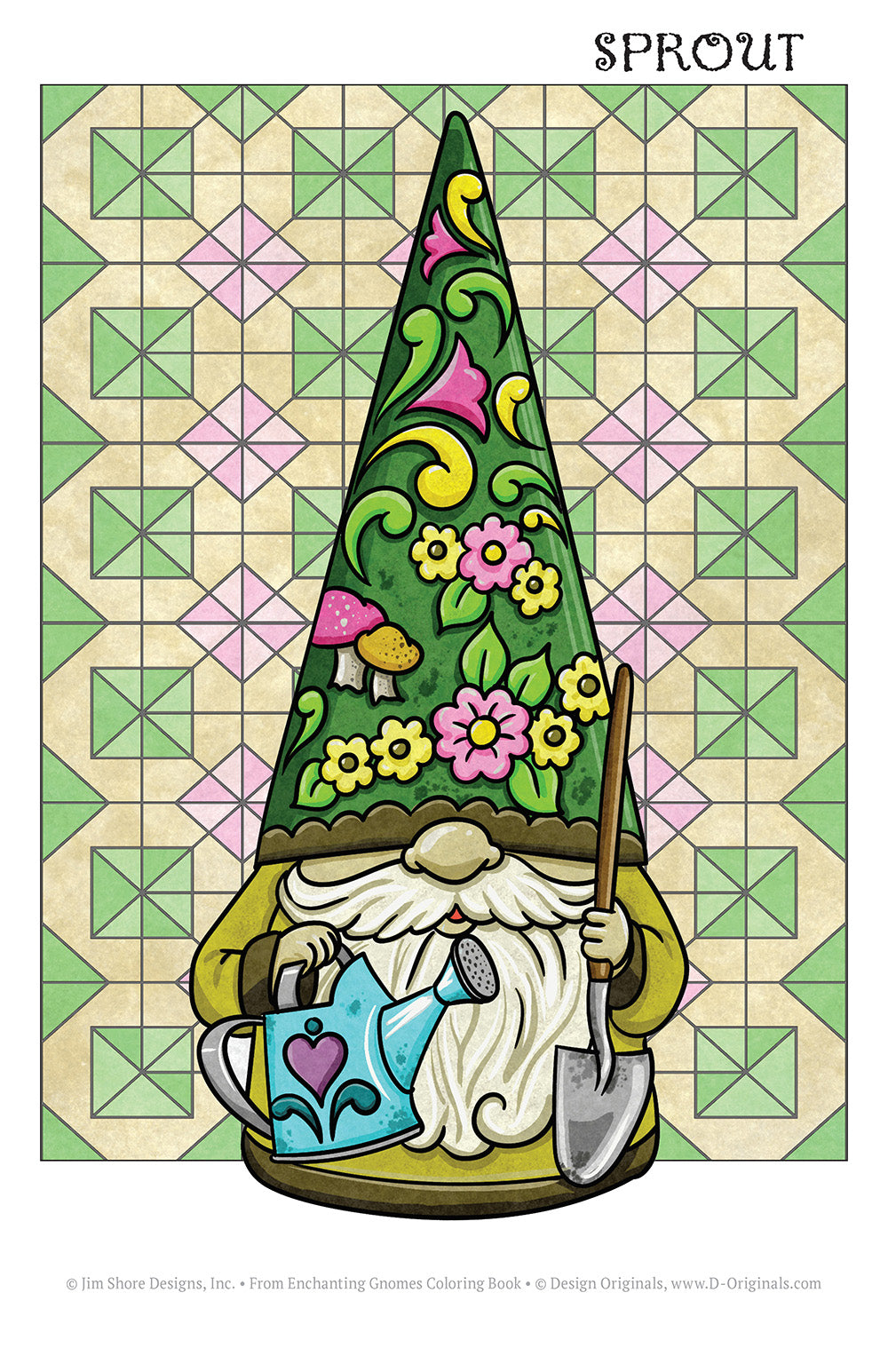 Jim Shore Enchanting Gnomes Coloring Book