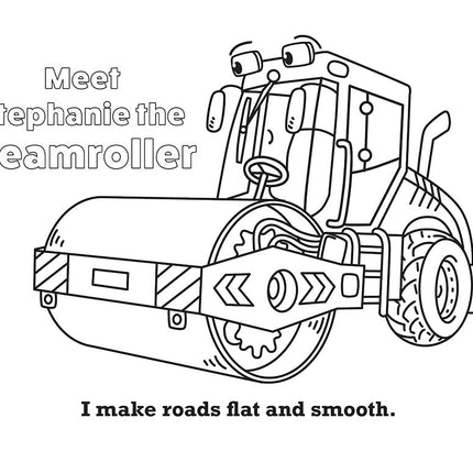 Super Cool Trucks, Tractors, and Cars Coloring Book