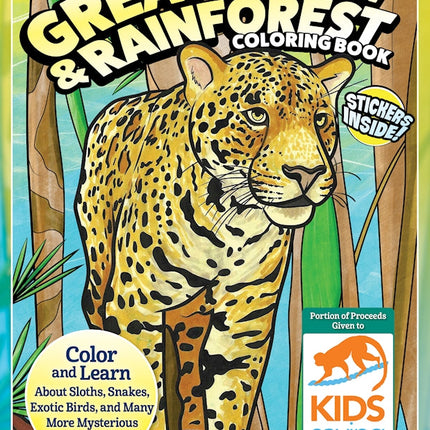 Great Amazon & Rainforest Coloring Book (with stickers)