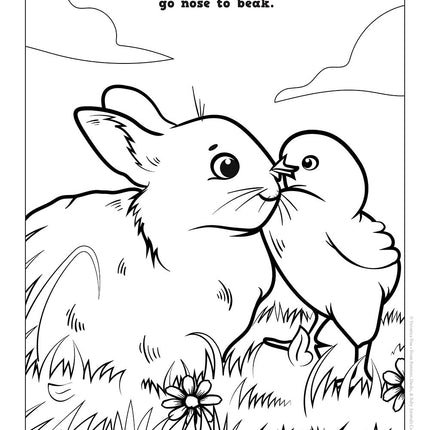 Bunnies, Ducks, and Baby Animals Coloring Book