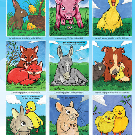 Bunnies, Ducks, and Baby Animals Coloring Book