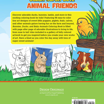 Bunnies, Ducks, and Baby Animals Coloring Book