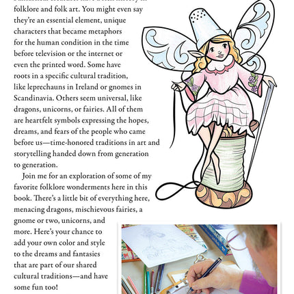 Jim Shore Fairies, Gnomes & Dragons Coloring Book