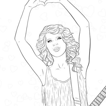 SUPER FAN-tastic Taylor Swift Coloring & Activity Book