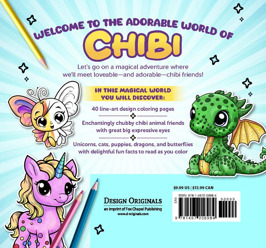 Adorable Chibi World Coloring Book