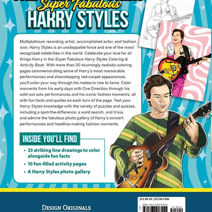 Super Fabulous Harry Styles Coloring & Activity Book