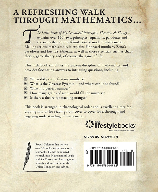 The Little Book of Mathematical Principles, Theories & Things