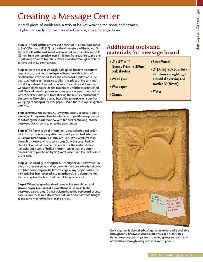 101 Artistic Relief Patterns for Woodcarvers, Woodburners & Crafters