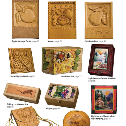 101 Artistic Relief Patterns for Woodcarvers, Woodburners & Crafters