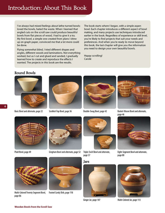 Wooden Bowls from the Scroll Saw