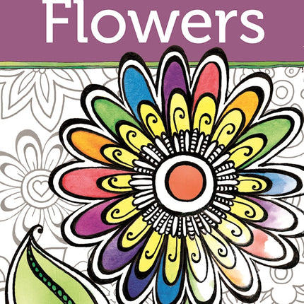 Zenspirations Coloring Book Flowers