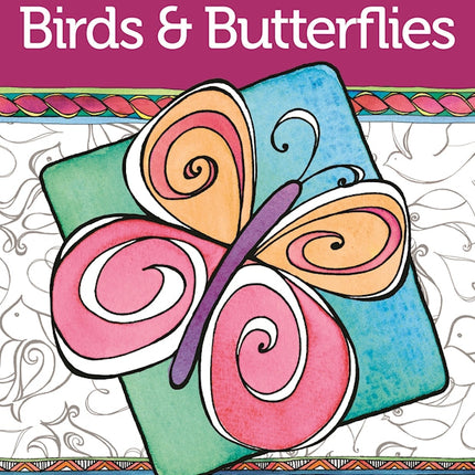 Zenspirations Coloring Book Birds & Butterflies