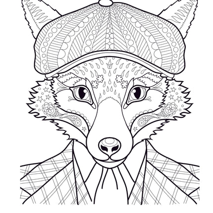 Dapper Animals Coloring Book