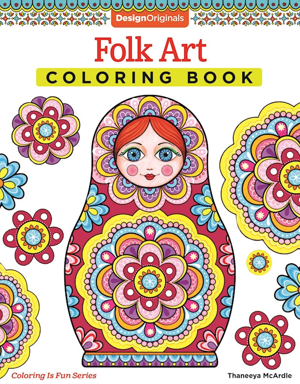 Folk Art Coloring Book