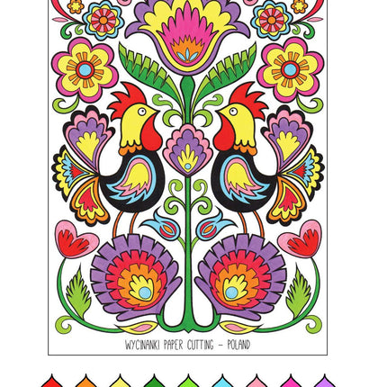 Folk Art Coloring Book