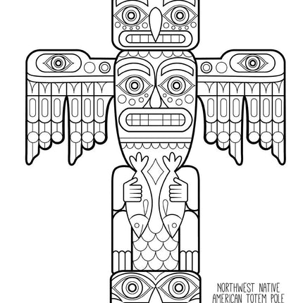 Folk Art Coloring Book