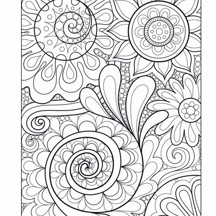 Groovy Abstract Coloring Book