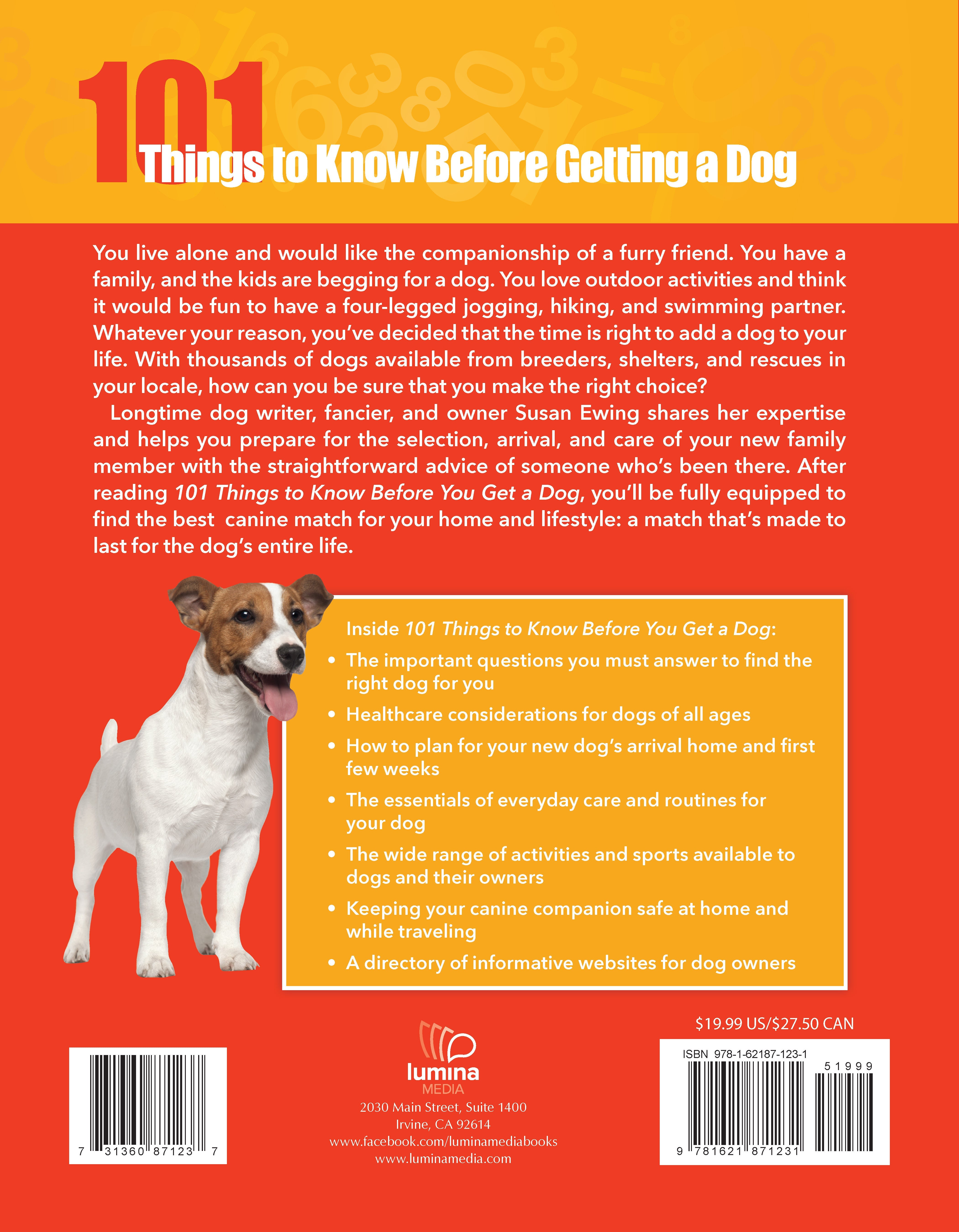 101 Things to Know Before Getting a Dog