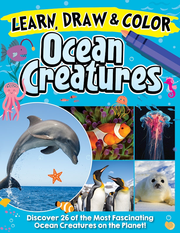 Learn, Draw & Color Ocean Creatures